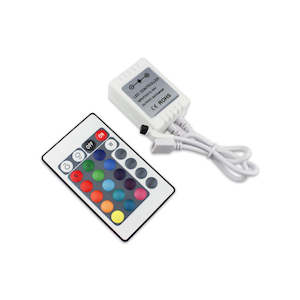 24-key IR Wireless Remote Controller / LED Dimmer for RGB LED Strip Light