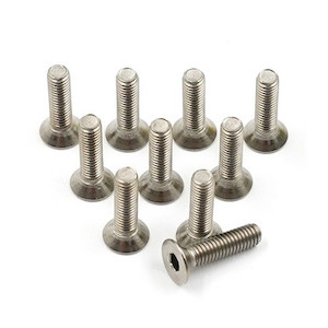 Titanium Hex Socket Flat Head Machine Screw 3x12mm