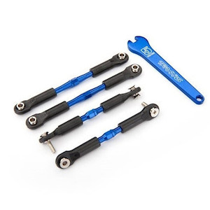 Traxxas 3741A - Turnbuckles aluminum (blue-anodized) camber links front 39mm (2)…