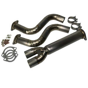 Motor vehicle parts: PLM Power Driven Titanium Mid Y-Pipe for Nissan 370Z