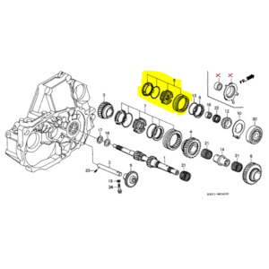 Honda Genuine Synchro - 5th/Reverse Fix - H/F Series