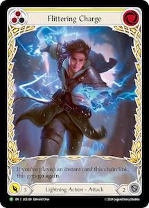 Wholesale trade: Flittering Charge (Yellow) (Extended Art) [LGS338] (Promo)  Rainbow Foil