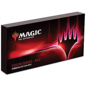 Magic: The Gathering Color Series - Red 5g Silver Coin Note