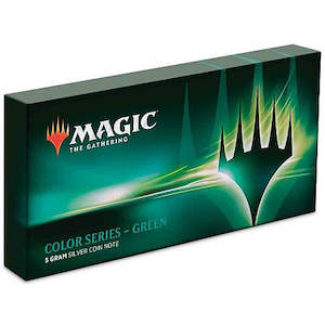 Wholesale trade: Magic: The Gathering Color Series - Green 5g Silver Coin Note