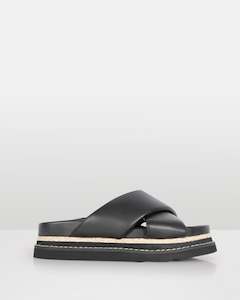 Products: Solace Wildfire Cross Strap Platform Slide Women's