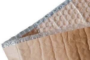 Bubble Protective Wrap - Kraft/Bubble 1 Sided