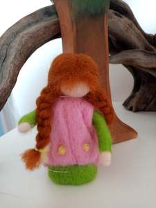 needlefelted girl