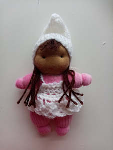 Tiny waldorf pocket doll