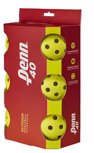 PENN 40 Outdoor Pickleballs 6 pack