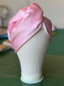 SAMPLE SALE - Silk Lined Microfibre Turban - Pink