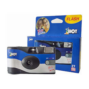 Photographic equipment: 1Shot Disposable Camera with Flash (135, 27exp, 400ISO)