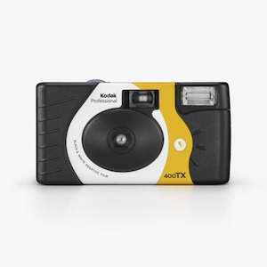 Photographic equipment: Kodak Tri-X Disposable Camera with Flash (135, 27exp, 400ISO) *B&W Film*