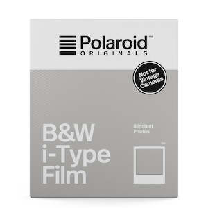 Photographic equipment: Polaroid I-TYPE B&W (8 shots)