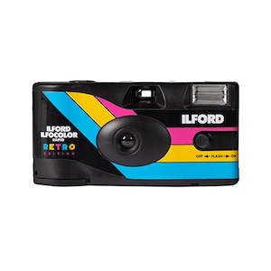 Photographic equipment: Ilford Ilfocolor Retro Disposable Camera with Flash (135, 27exp, 400ISO)