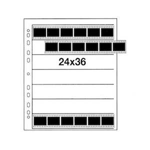 35mm Archival Negative Sleeves (10 Sheets - each sheet sheet holds one roll of 36exposure)