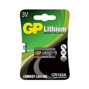 Photographic equipment: GP Batteries CR123a Lithium Battery