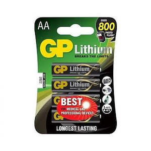 Photographic equipment: GP Batteries AA Lithium Battery (4 pack)