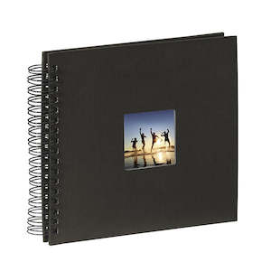 Hama Spiral Bound Black Page Album (28cm x 24cm, 50 pages)