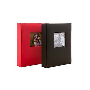 Photographic equipment: Kenro Aztec Mini Album 6"x4" 36 Photos (Red and Black)