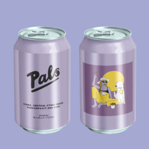 PURPLE PALS - VODKA, CENTRAL OTAGO PEACH, PASSIONFRUIT AND SODA