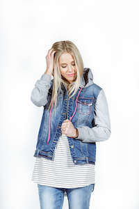 Home-lee Hooded Denim Jacket