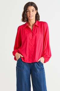 Womenswear: Betty Basics Sinead Shirt - Pink