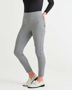 Womenswear: Betty Basics Houndstooth Ponte Legging - Black Houndstooth