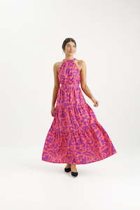 X Label August Dress - Sunset Floral