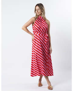 Womenswear: Stella + Gemma Clementine Dress - Pink And Red Stripe