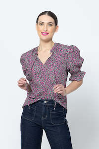 Womenswear: Seeking Lola Honey Blouse - Plum Petal