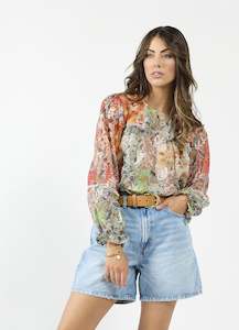 Womenswear: Drama the Label Apache Blouse - Patch Print