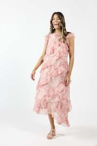 Drama the Label Freya Dress- Pink Marble