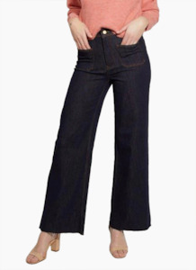 Womenswear: Drama the Label 70's Jean - Dark Denim