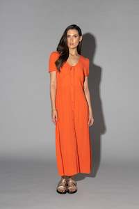 Womenswear: Drama The Label Vanessa Dress - Tangerine