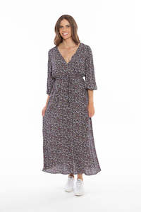 Seeking Lola Encompassed Maxi Dress - Marine Sprig