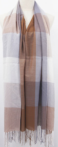 Frontier Scarf - Checkmate Tan