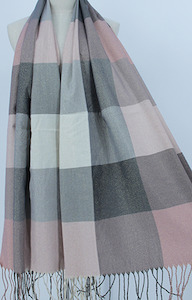 Womenswear: Frontier Scarf - Checkmate Blush