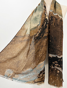 Womenswear: Frontier Scarf - Mood Deep Earth