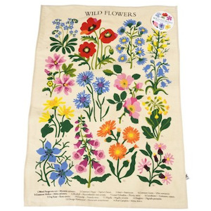 Rosefields Tea Towel Garden Wild Flowers