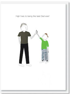 i candy Fathers Day Card - High Five