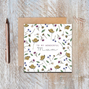 Womenswear: Live Wires Card - To My Wonderful Mum