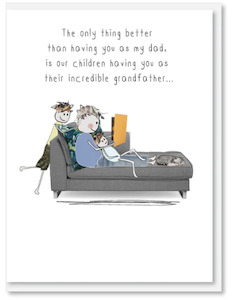 i candy Fathers Day Card - Incredible Grandfather