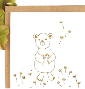 TS wth Love Gold Card - Large Goldie Bear