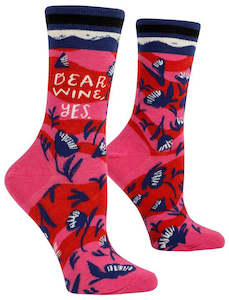 Melric Womens Novelty Socks - Dear Wine, Yes