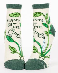 Melric Womens Novelty Socks - Plants Get Me