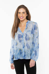 Womenswear: Leila + Luca Ocean Top - Sapphire