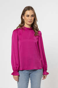 Womenswear: Leila + Luca Importance Top - Magenta