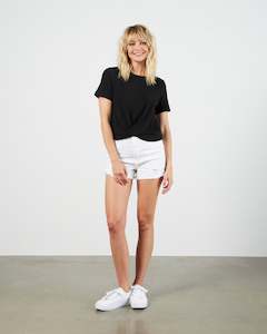 Womenswear: Et Alia Twist Tee - Black