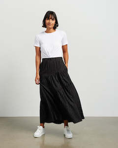 Womenswear: Et Alia Harper Skirt - Black Plaid