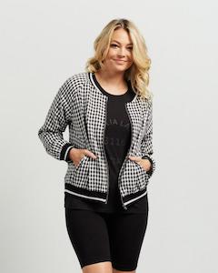 Et Alia Bobby Bomber - Black/White check